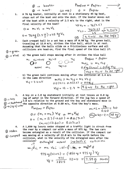 6 conservation of momentum fr Key File