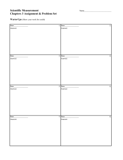Chapter 3 Homework