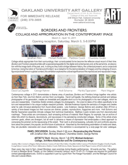 oakland university art gallery borders and frontiers