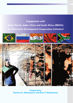 Engagement with Brazil, Russia, India, China and South Africa
