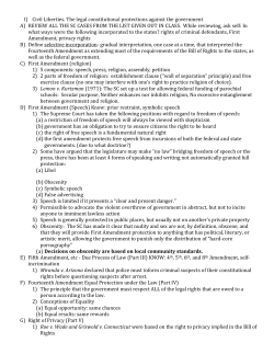 Unit V Civil Liberties and Civil Rights