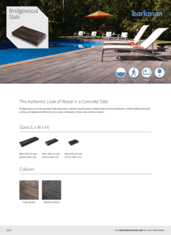 Bridgewood Slab