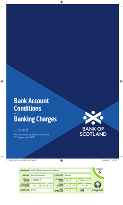 Bank Account Conditions Banking Charges