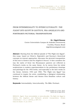 from intermediality to interculturality: the flight into egypt in giotto`s