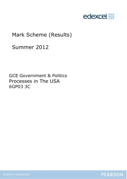 Mark scheme - Edexcel