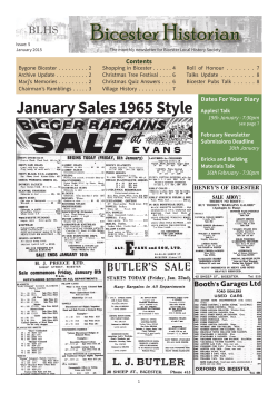 Issue 5 - Bicester Local History Society
