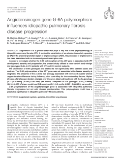 Angiotensinogen gene G-6A polymorphism influences idiopathic