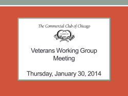 tracking veterans, as well as employer hiring events.