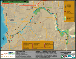 Mission Creek Greenway Trail Map - Regional District of Central