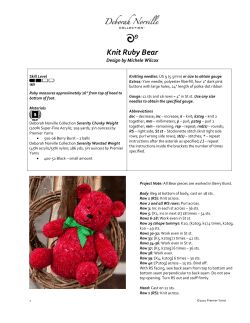 Knit Ruby Bear