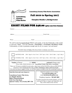 EIGHT FILMS FOR $48.00 (plus one free bonus)