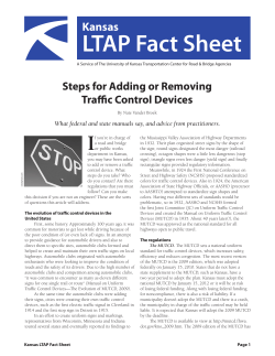 Steps for Adding or Removing Traffic Control Devices