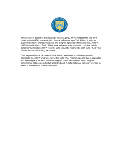 Illinois HHF First Quarter Performance Report