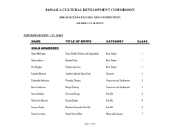 JAMAICA CULTURAL DEVELOPMENT COMMISSION
