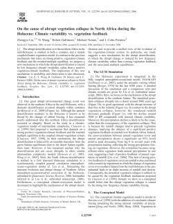 On the cause of abrupt vegetation collapse in North Africa during the