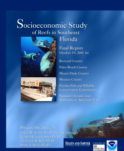 Socioeconomic Study of Reefs in Southeast Florida Final Report