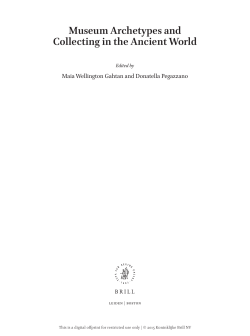 Museum Archetypes and Collecting in the Ancient World