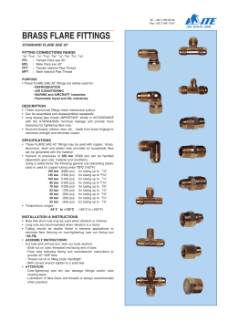brass flare fittings - ITE