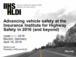 Advancing vehicle safety at the Insurance Institute for Highway