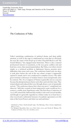 The Confusions of Yalta - Assets