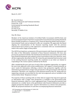 March 31, 2017 Mr. David R. Bean Director of Research and