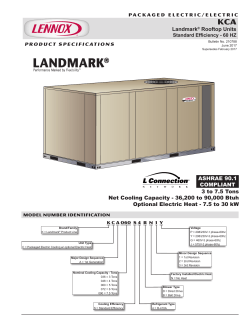 Landmark&reg; Rooftop Units 3 to 7.5 Tons Net