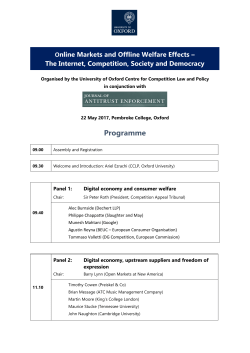 Programme - Oxford Law