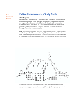 Radian Homeownership Study Guide