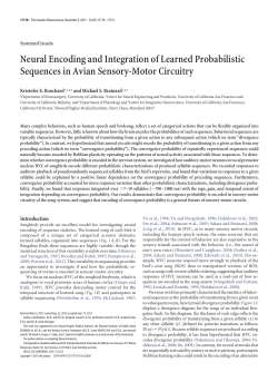 Neural Encoding and Integration of Learned Probabilistic