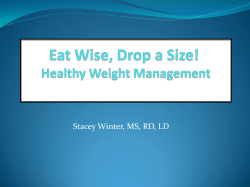 Eat Wise, Drop a Size - Women in Ag Conference