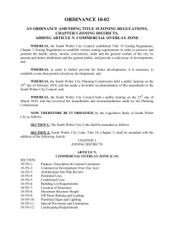 ordinance 10-02 - South Weber City, Utah