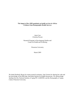The impact of the AIDS pandemic on health services in Africa