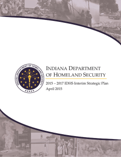 INDIANA DEPARTMENT OF HOMELAND SECURITY