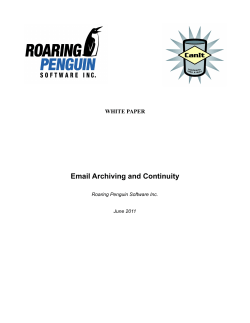 Email Archiving and Continuity