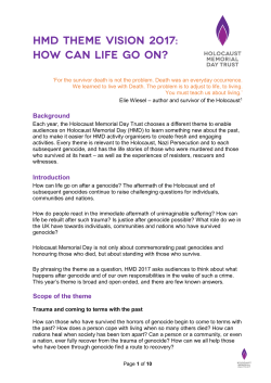 HMD Theme vision 2017: How can life go on?