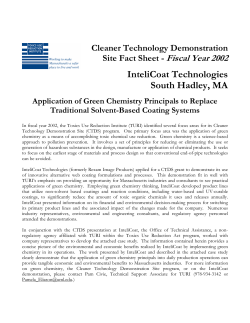 case study for web - Toxics Use Reduction Institute
