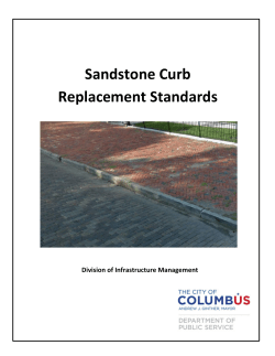 Sandstone Curb Replacement Standards