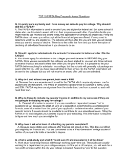 fafsa faq