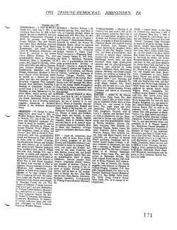 1991 TRIBUNE-DEMOCRA T. JOHNSTOWN, PA R a ir ^&bull;irParenSf