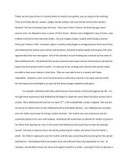 Today, we are lucky to live in a society where no