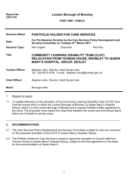 Community Learning Disability Team (CLDT)