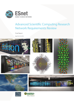 Advanced Scientific Computing Research Network Requirements