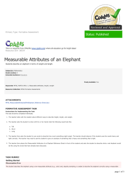 Measurable Attributes of an Elephant