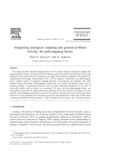 Integrating analogical mapping and general problem solving: the