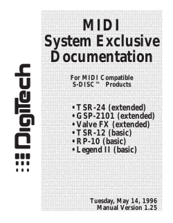 English Sysex documentation - Tube