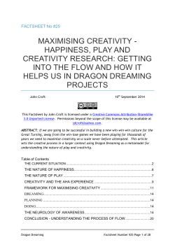 25 Maximising Creativity - Dragon Dreaming International