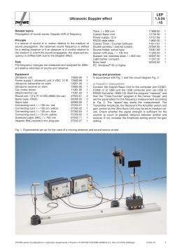 LEP 1.5.24 -15 Ultrasonic Doppler effect