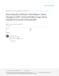 From Swords to Words: Does Macro-Level Change in Self
