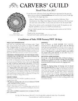 the Retail Price List