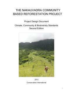 the nakauvadra community based reforestation project